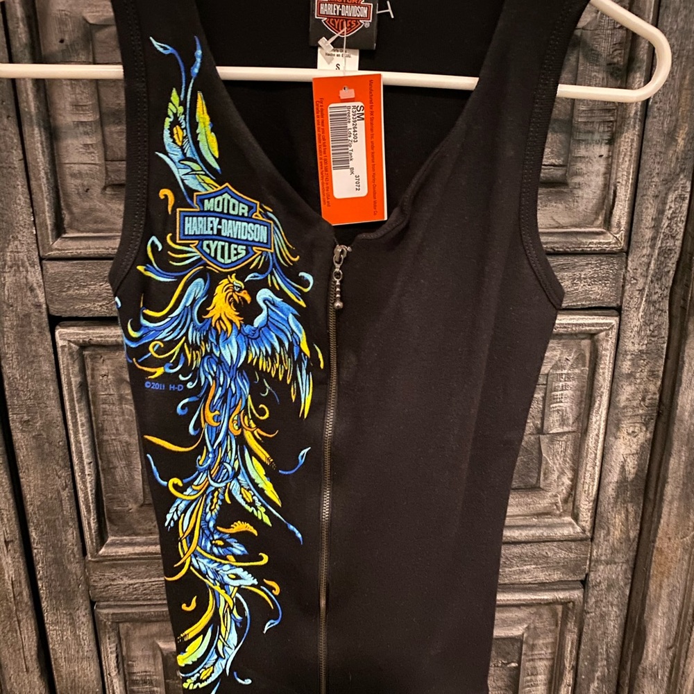 NWT Harley Davidson zipper tank/vest